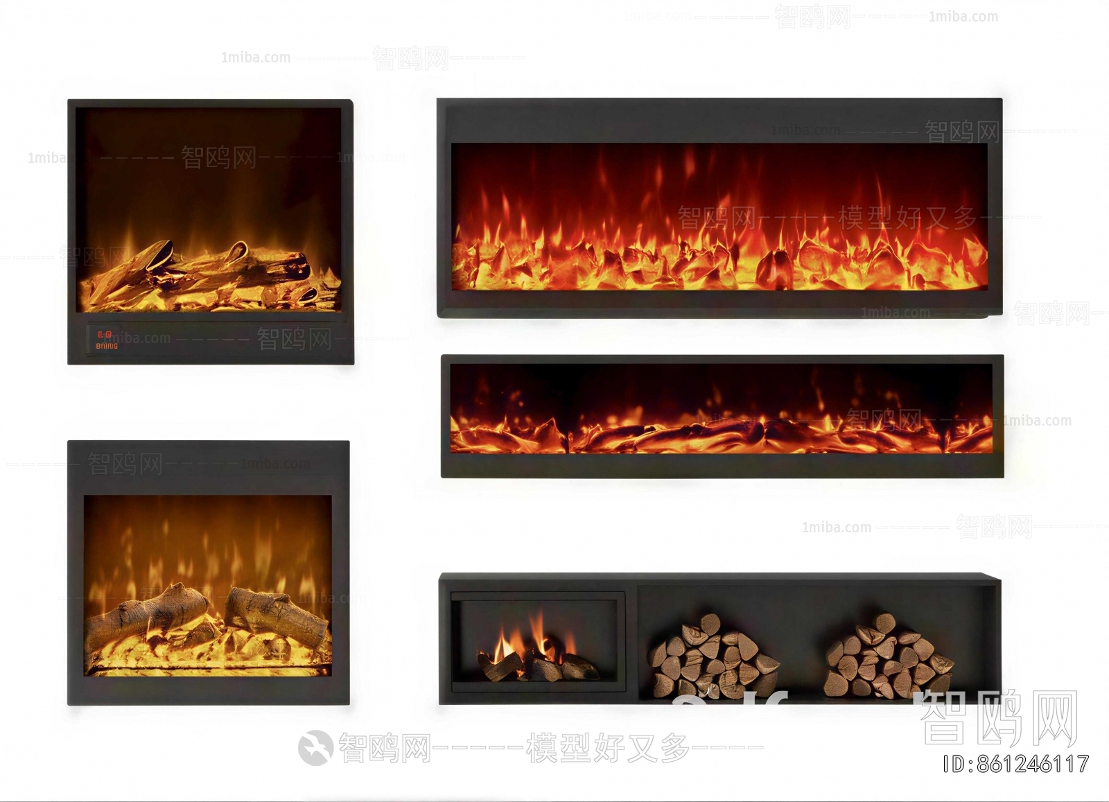 Modern Electronic Fireplace