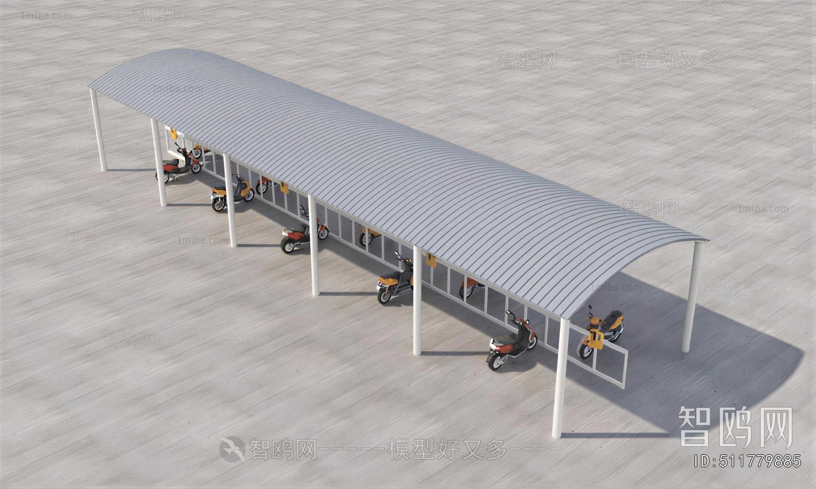 Modern Outdoor Parking Lot