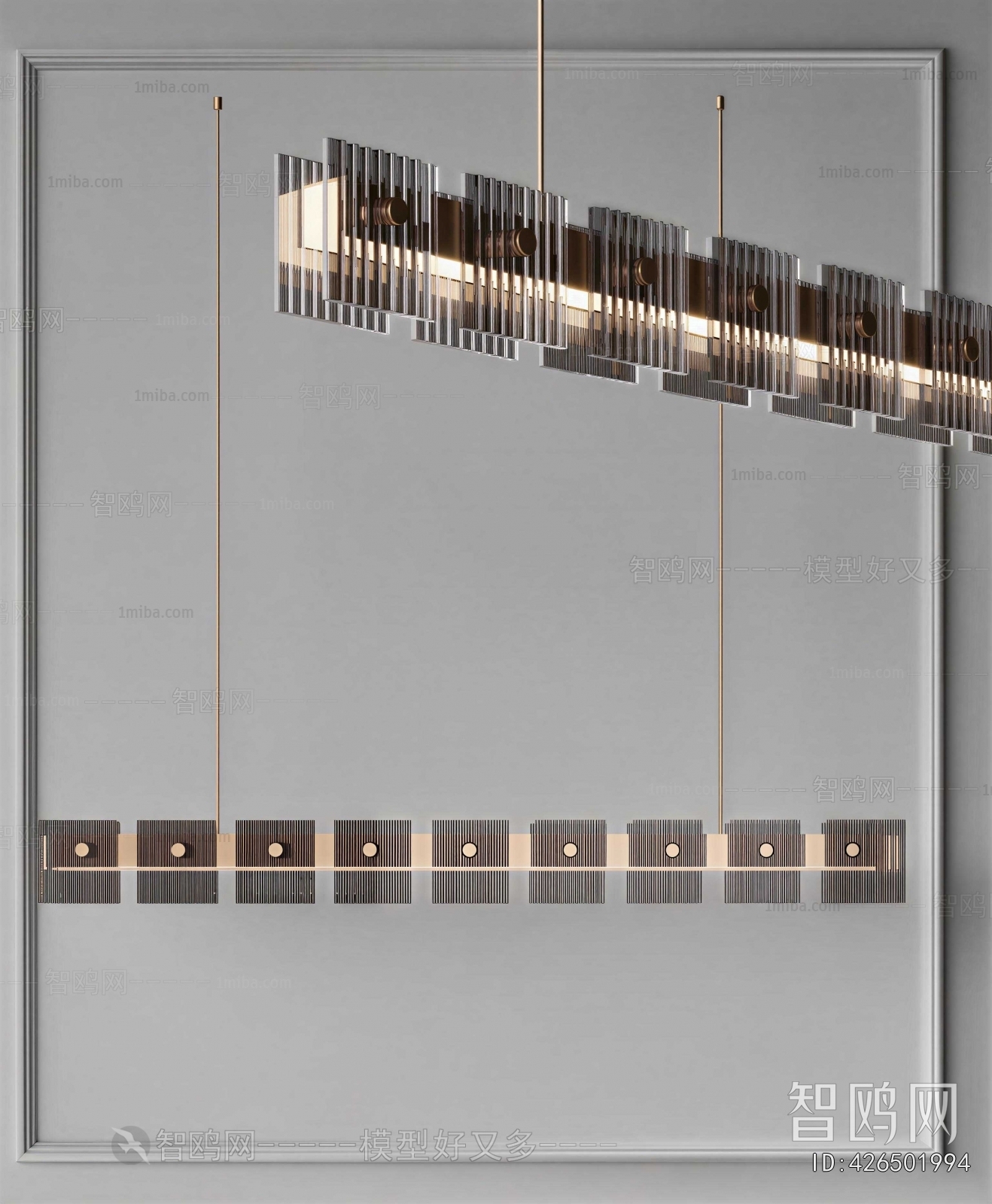 Modern Long Chandelier