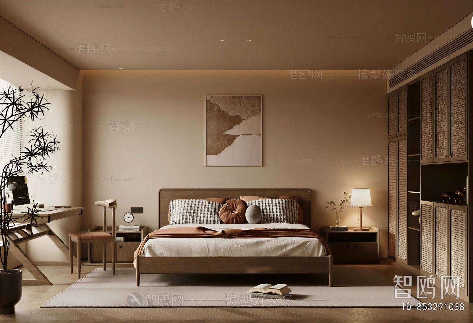 Wabi-sabi Style Bedroom