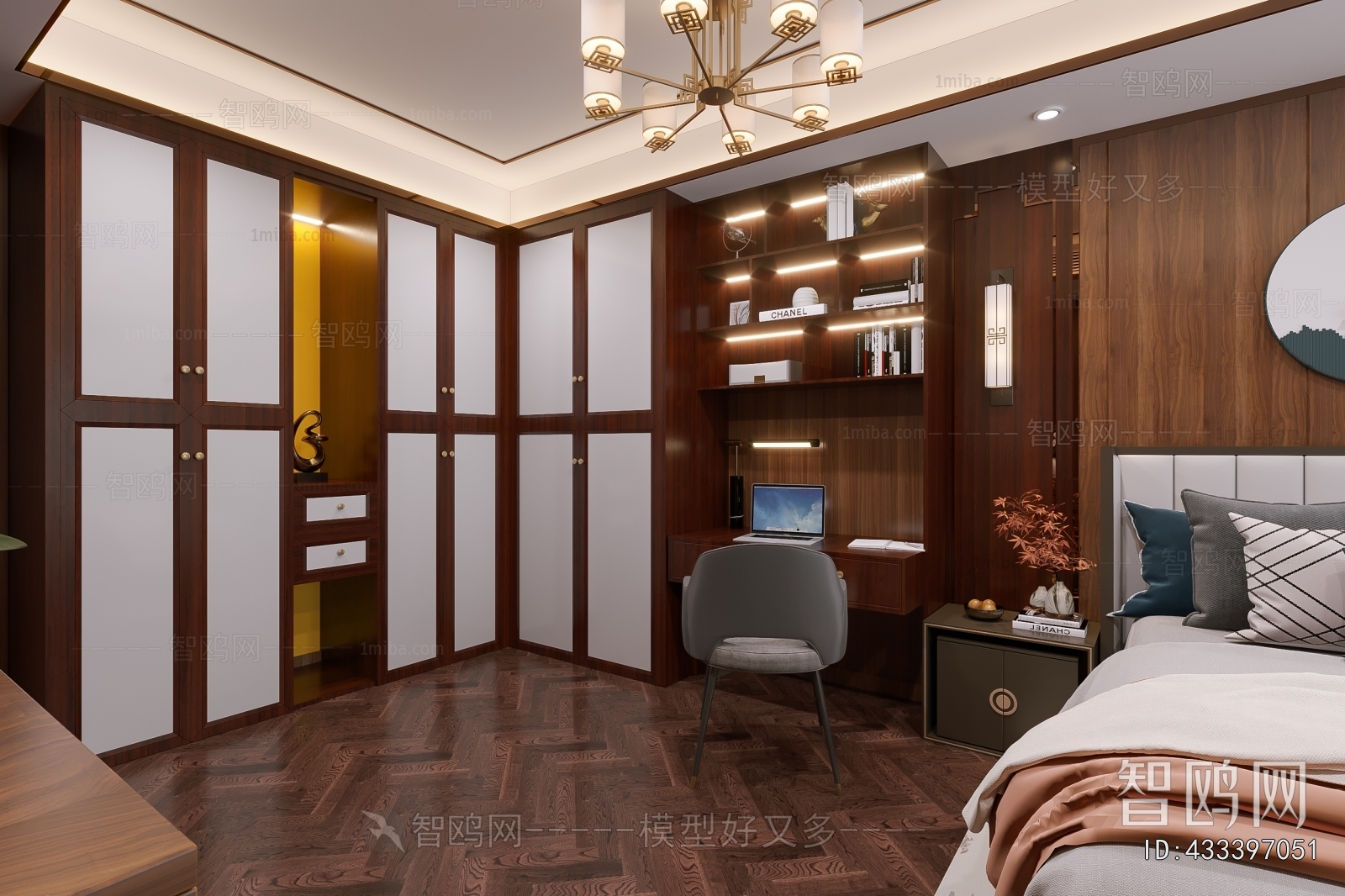 New Chinese Style Audiovisual Room