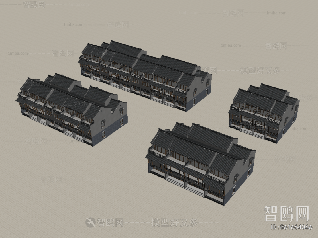 New Chinese Style Appearance Of Commercial Building