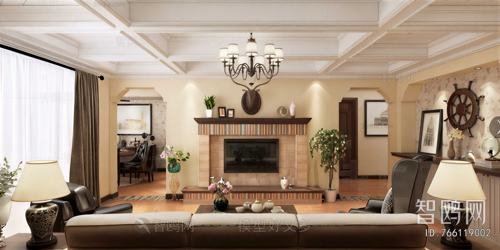 American Style A Living Room
