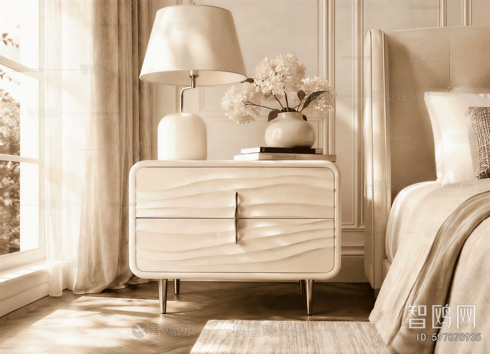 Modern Bedside Cupboard