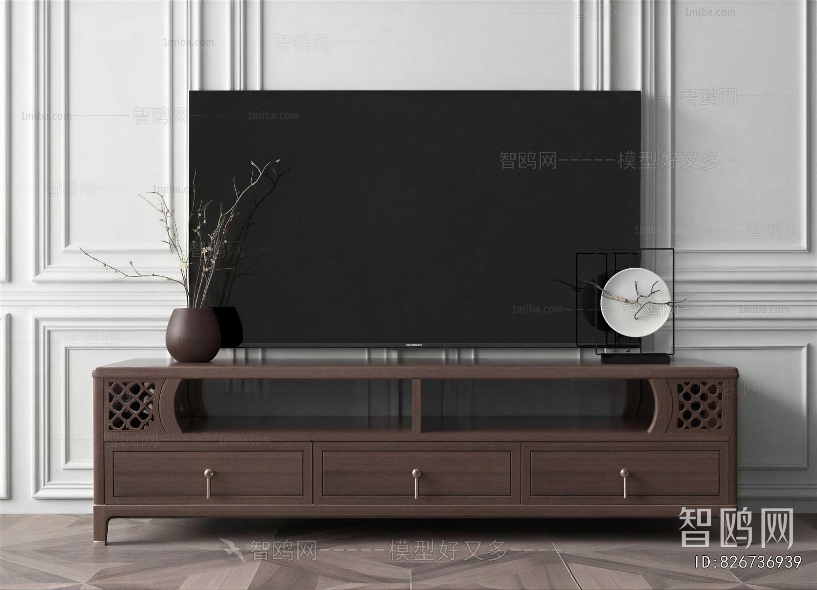 New Chinese Style TV Cabinet