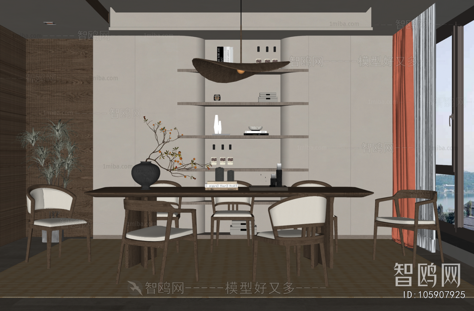 New Chinese Style Study Space