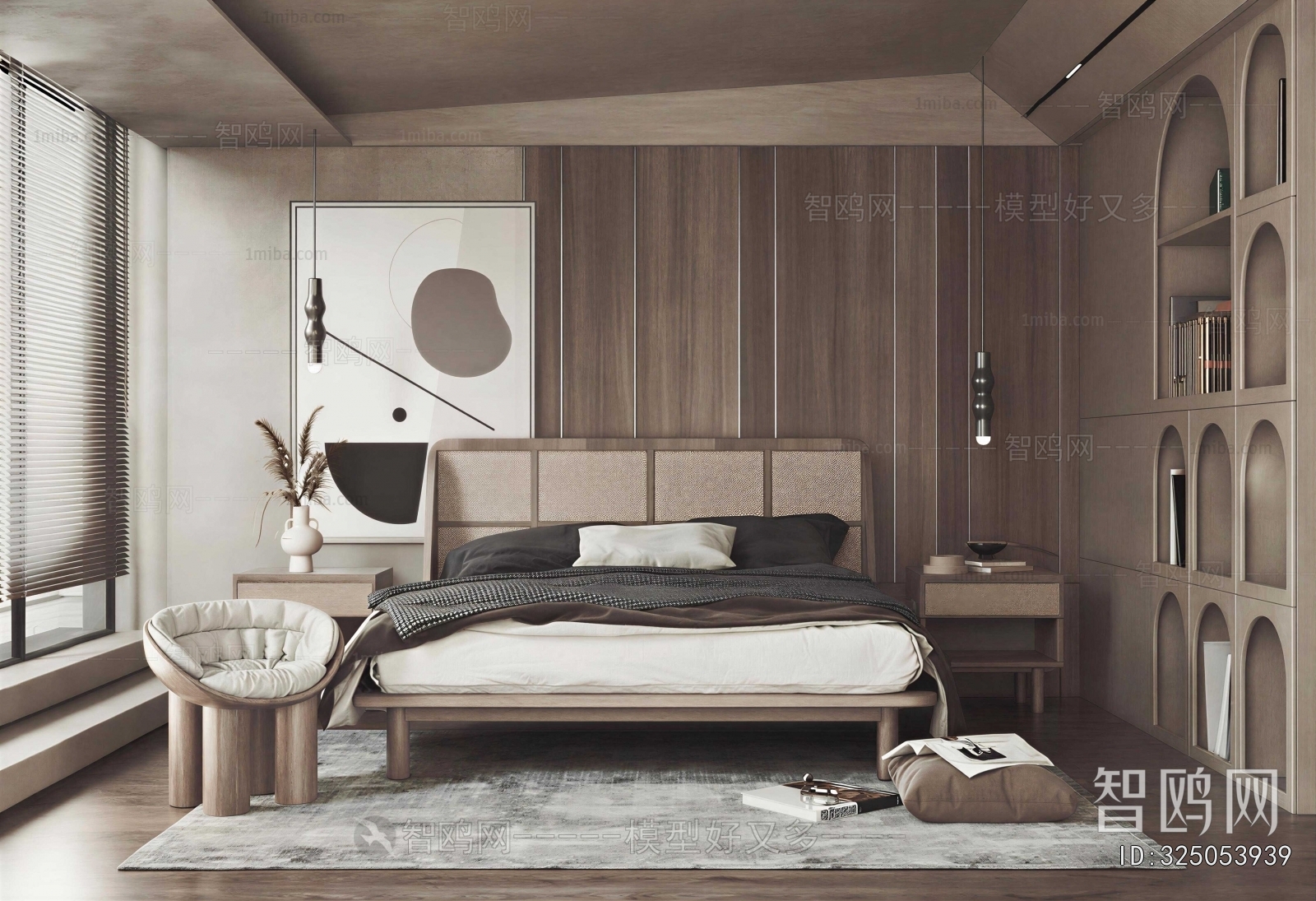 Wabi-sabi Style Bedroom