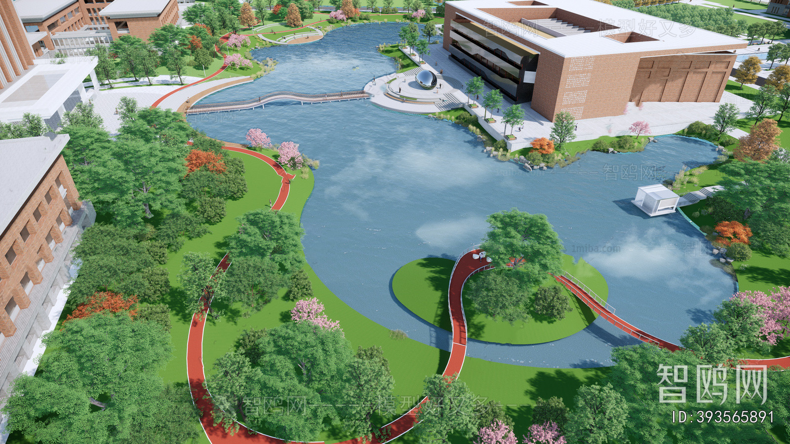 Modern Park Landscape