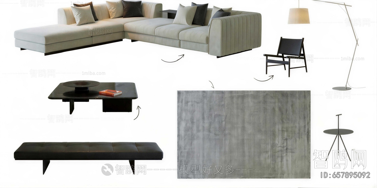 Modern Sofa Combination