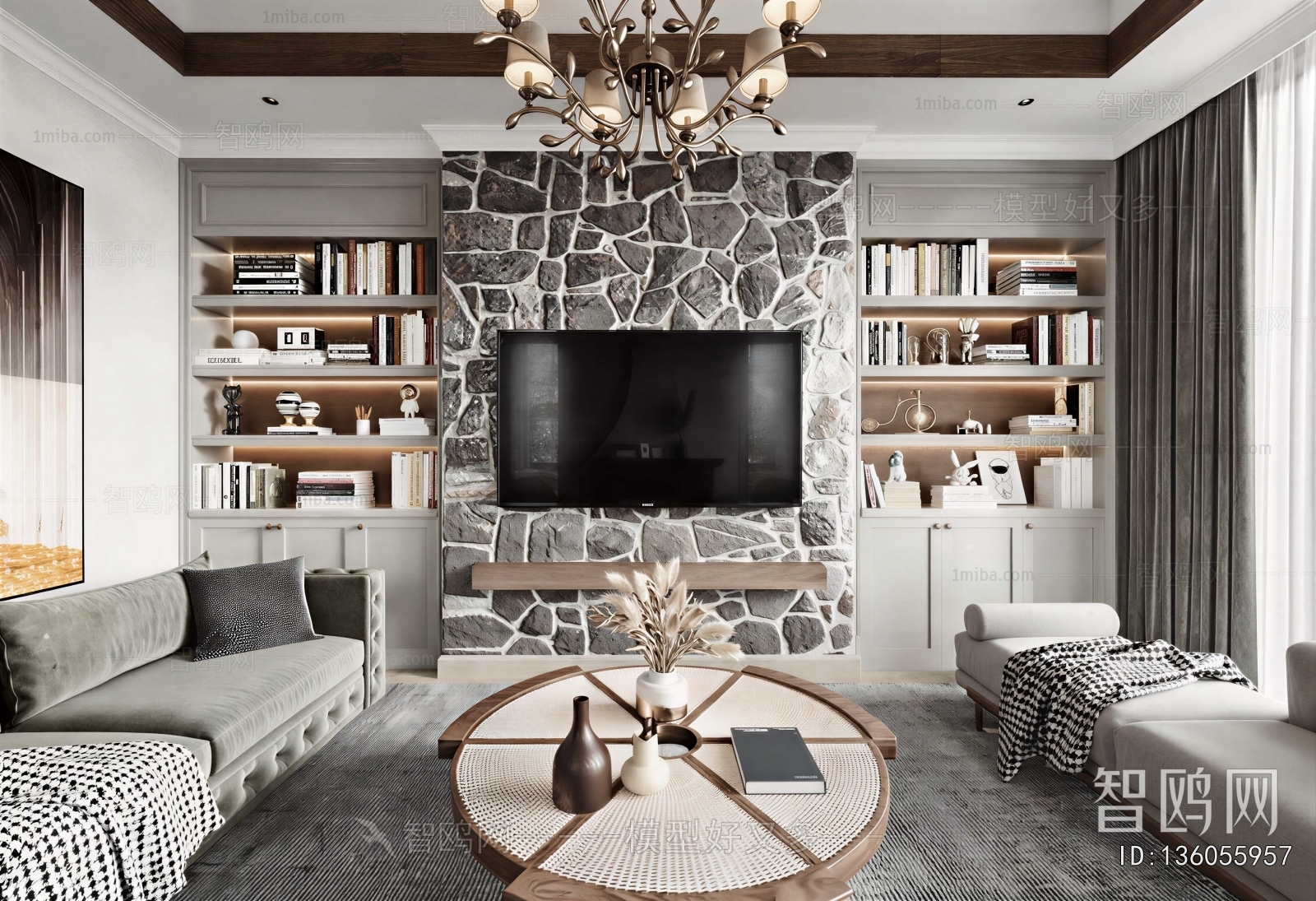American Style A Living Room