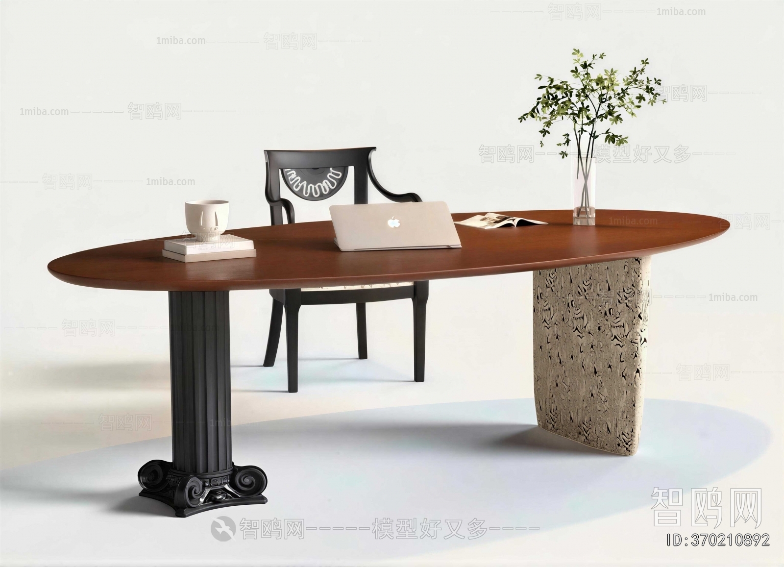 French Style Computer Desk And Chair