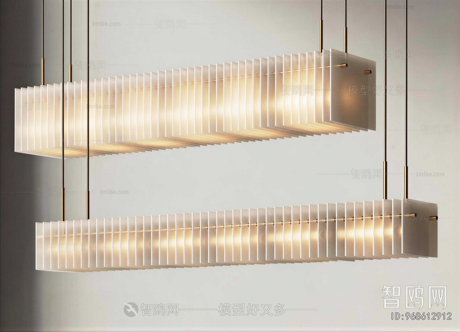 Modern Long Chandelier