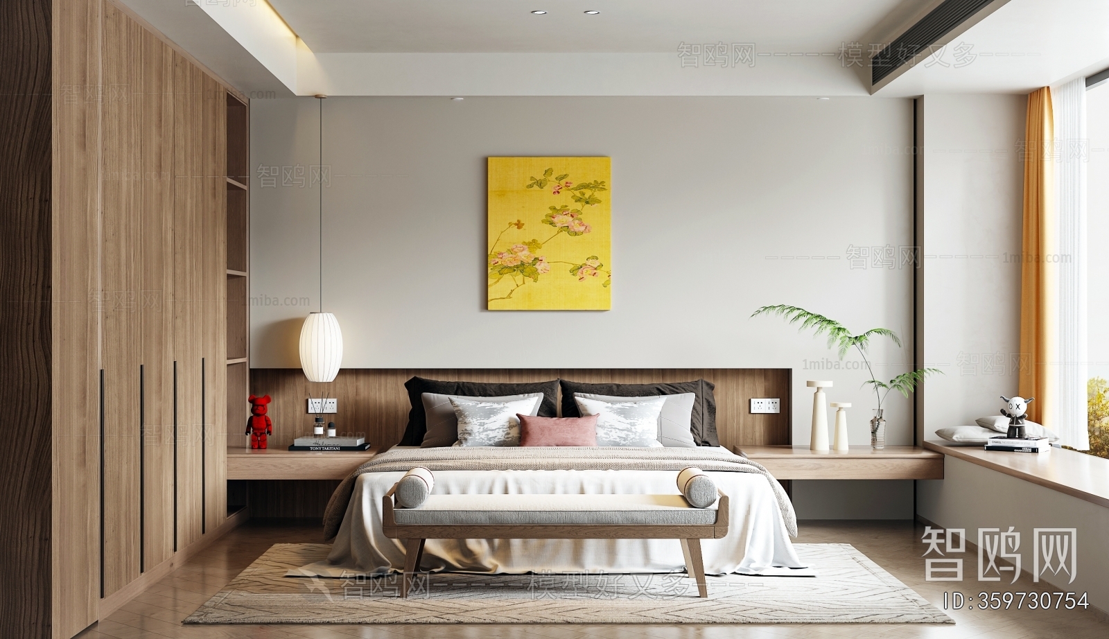 New Chinese Style Bedroom