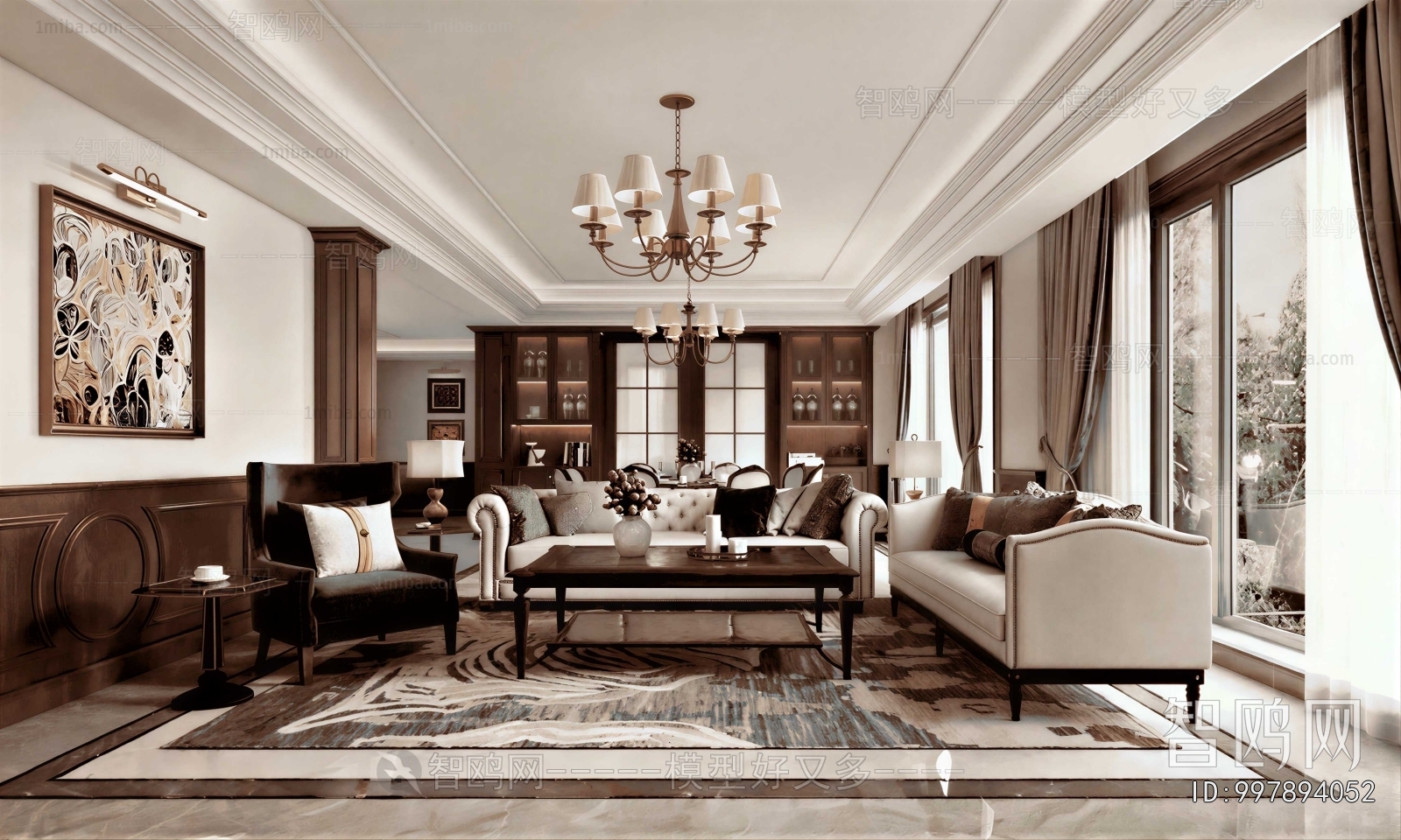 American Style A Living Room