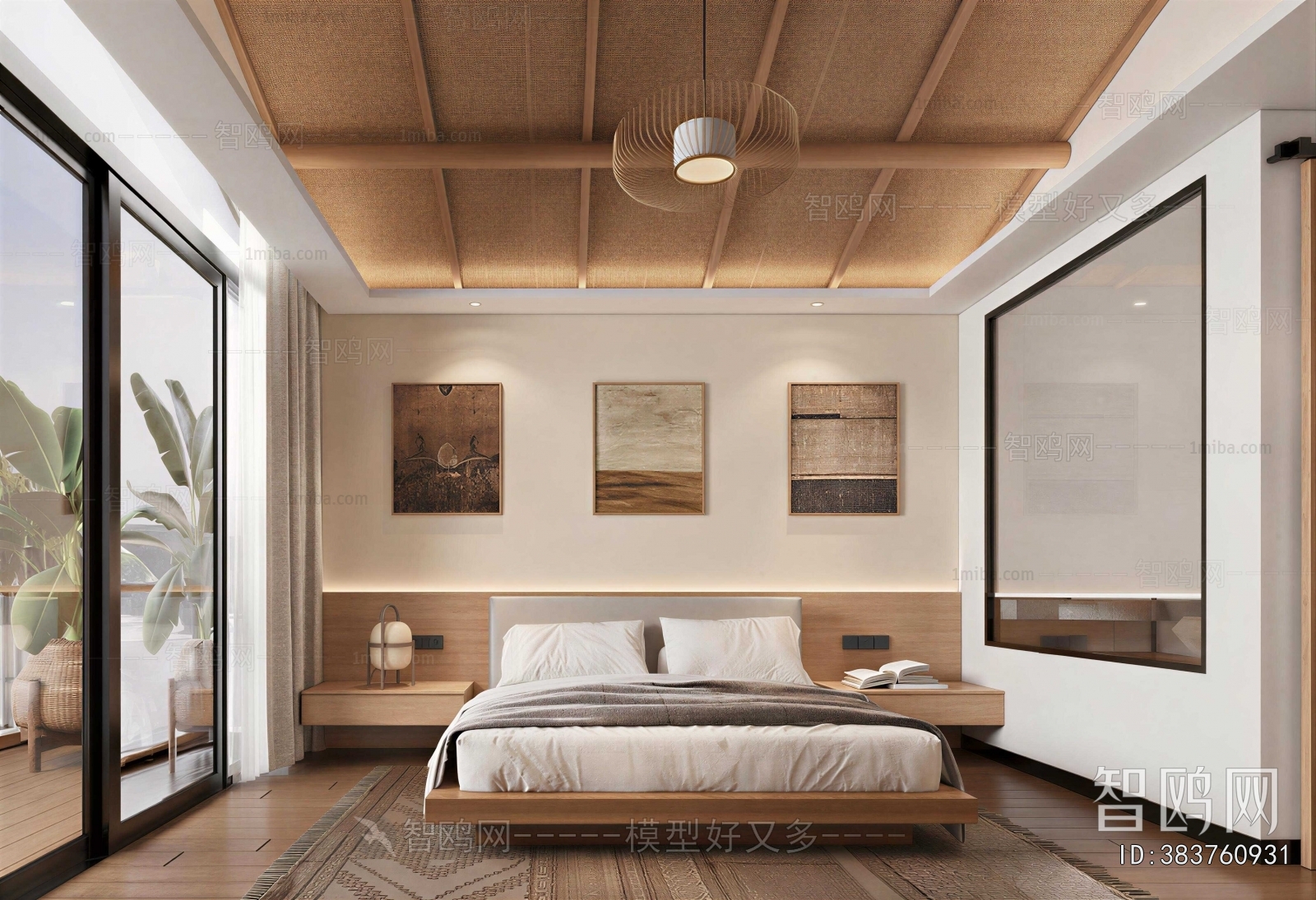 Wabi-sabi Style Bedroom