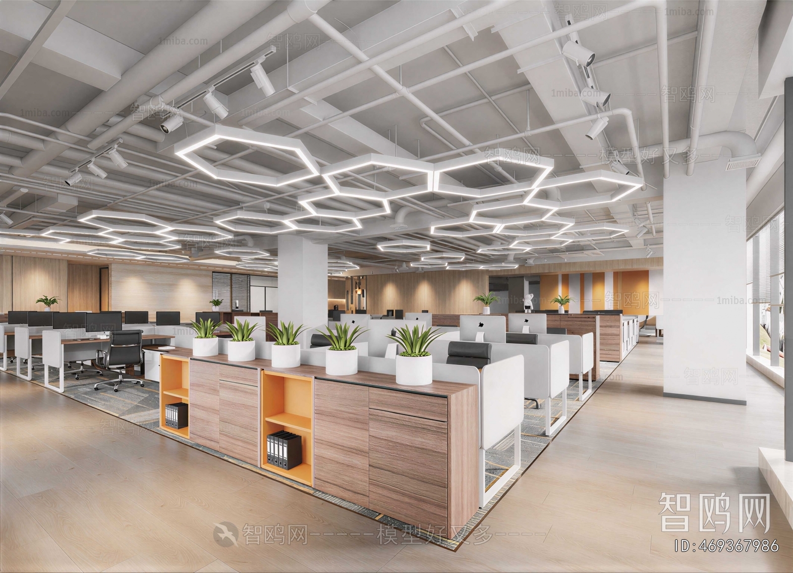 Industrial Style Staff Area