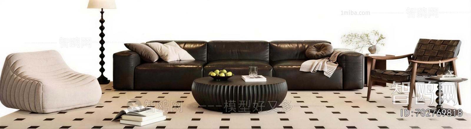 Modern Three-seat Sofa