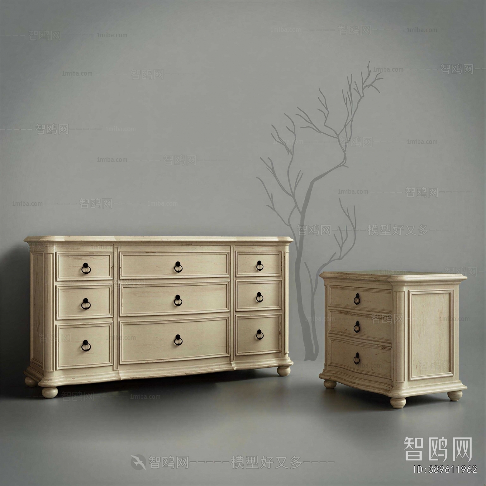 European Style Side Cabinet