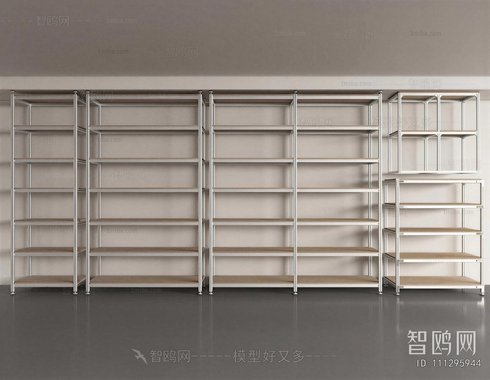 Modern Supermarket Shelf
