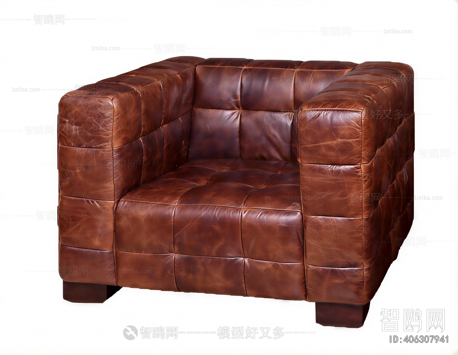 Industrial Style Single Sofa
