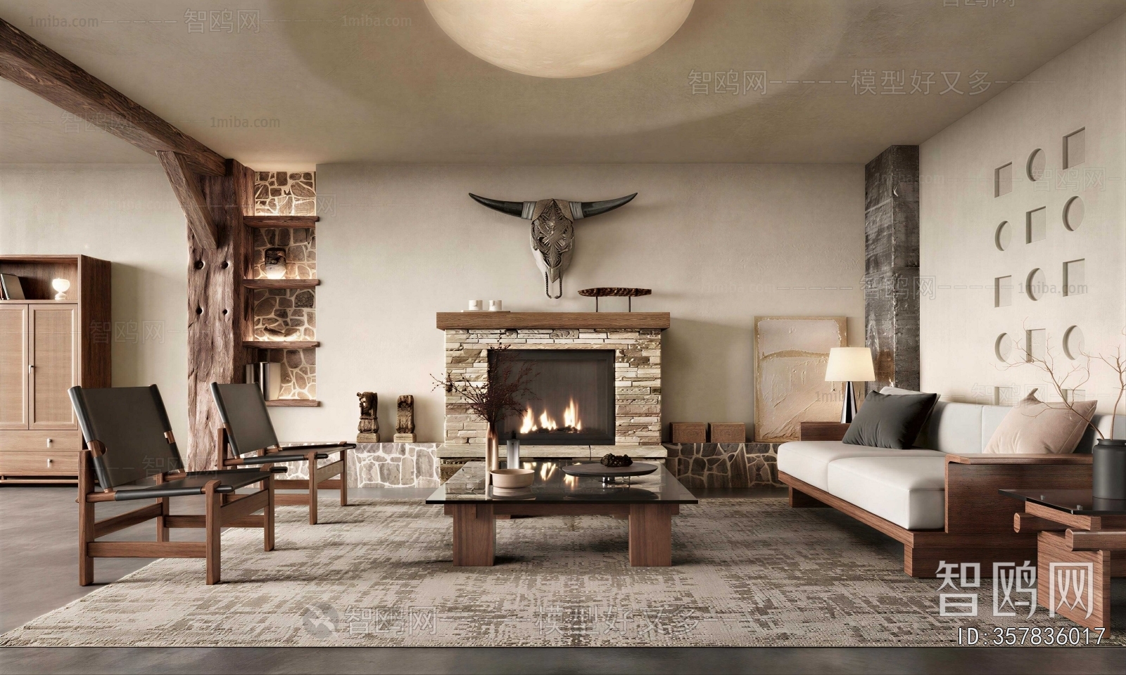 Wabi-sabi Style A Living Room