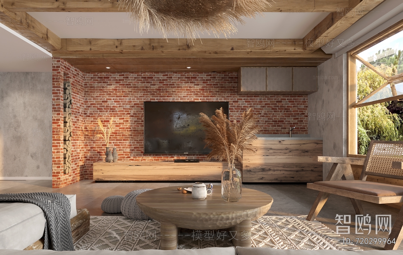 Wabi-sabi Style A Living Room