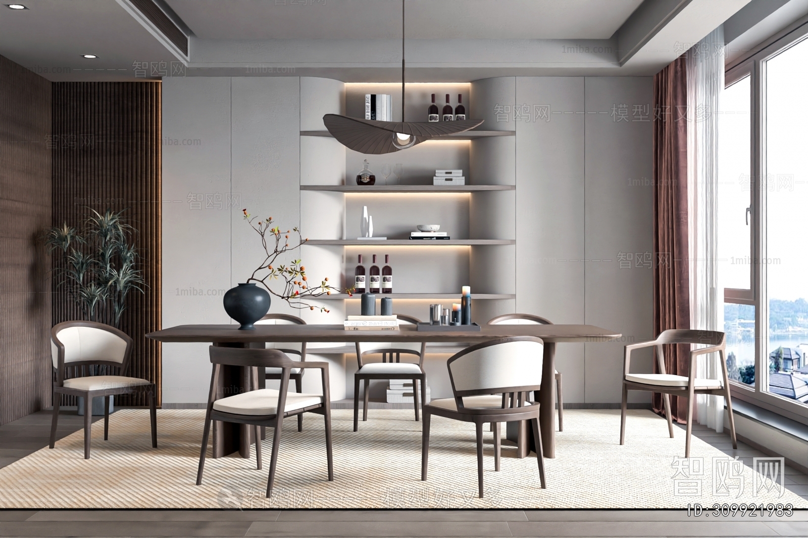 New Chinese Style Dining Room