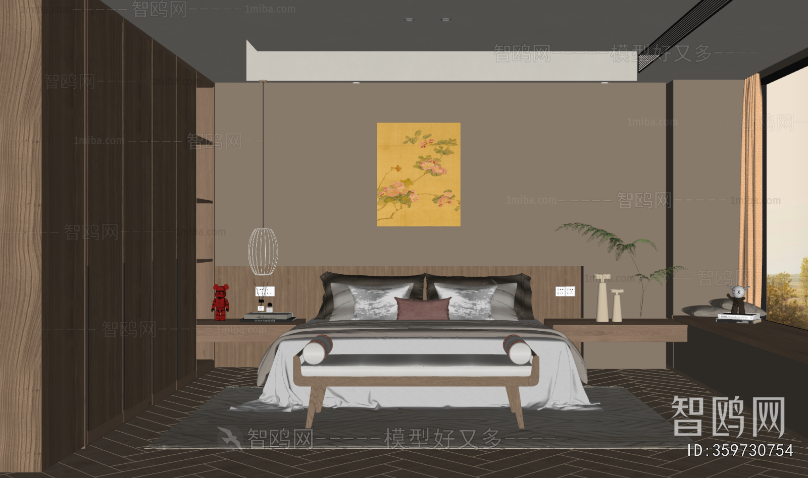 New Chinese Style Bedroom