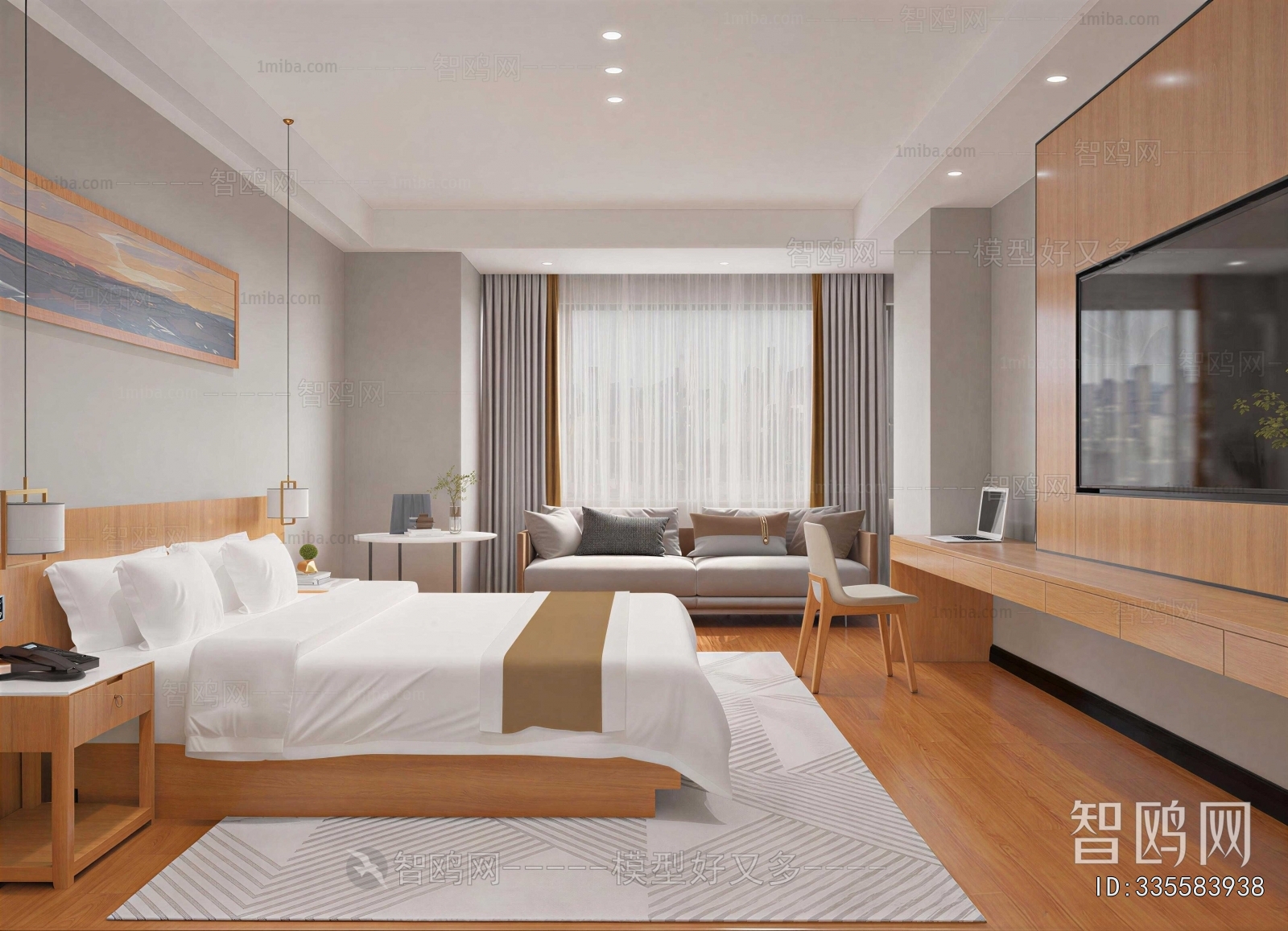 Modern Guest Room