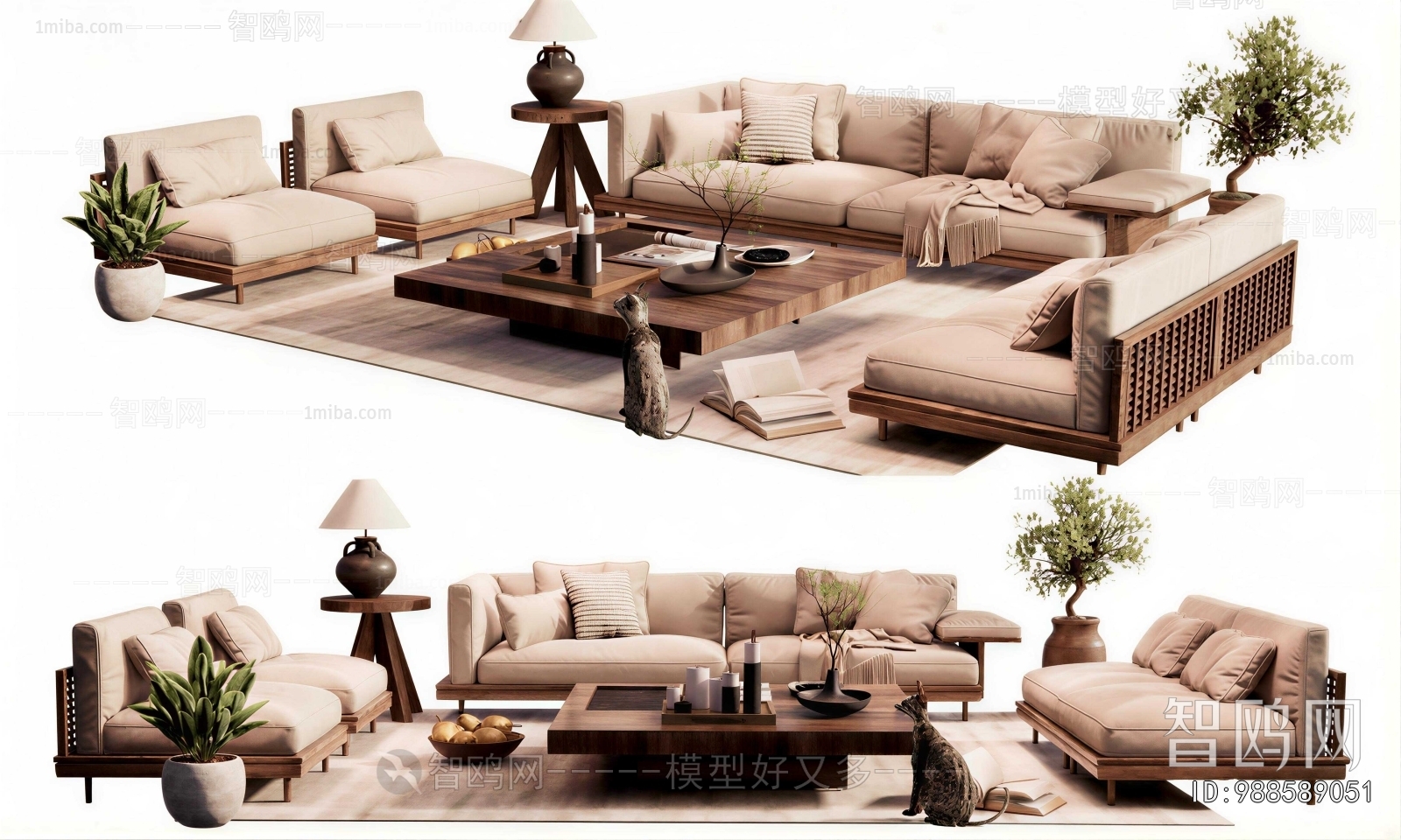 Wabi-sabi Style Outdoor Sofa