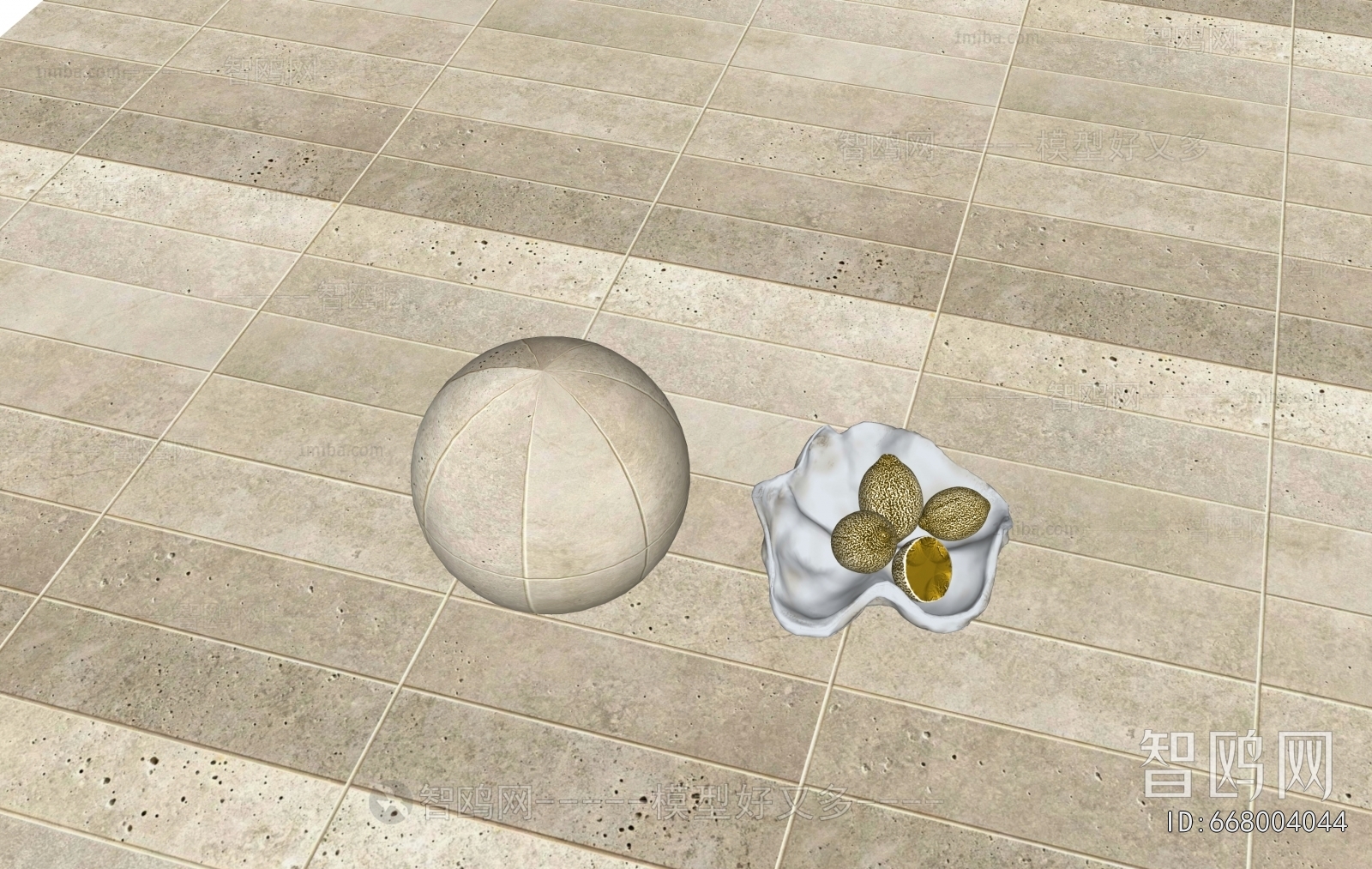 Wabi-sabi Style Floor Tile