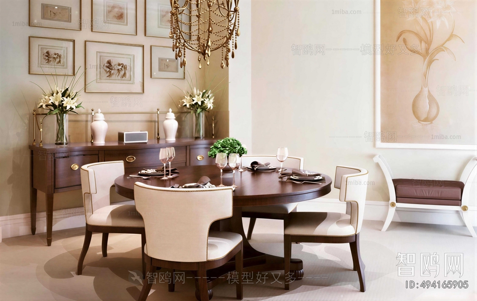 New Classical Style Dining Table And Chairs