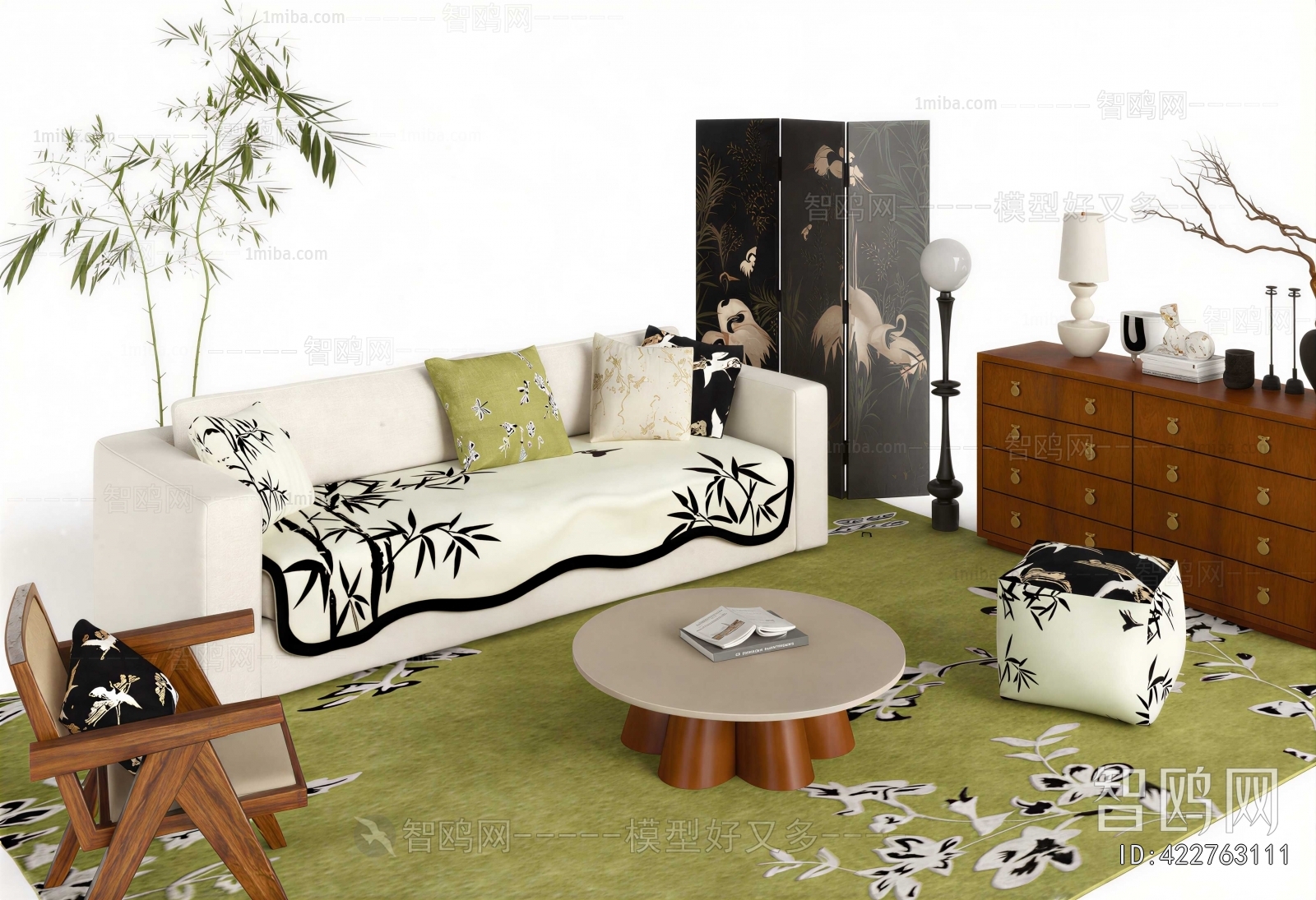 New Chinese Style Sofa Combination