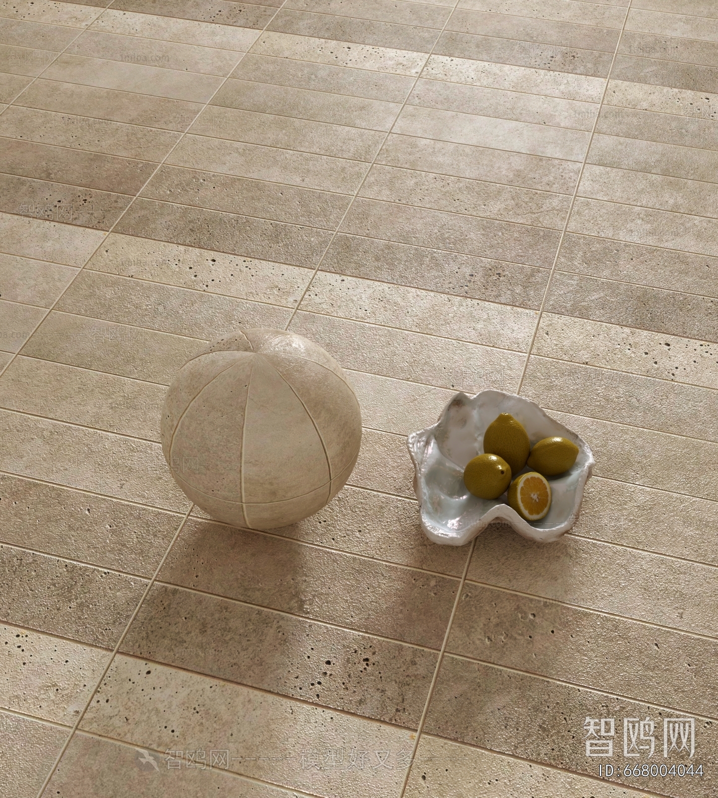 Wabi-sabi Style Floor Tile