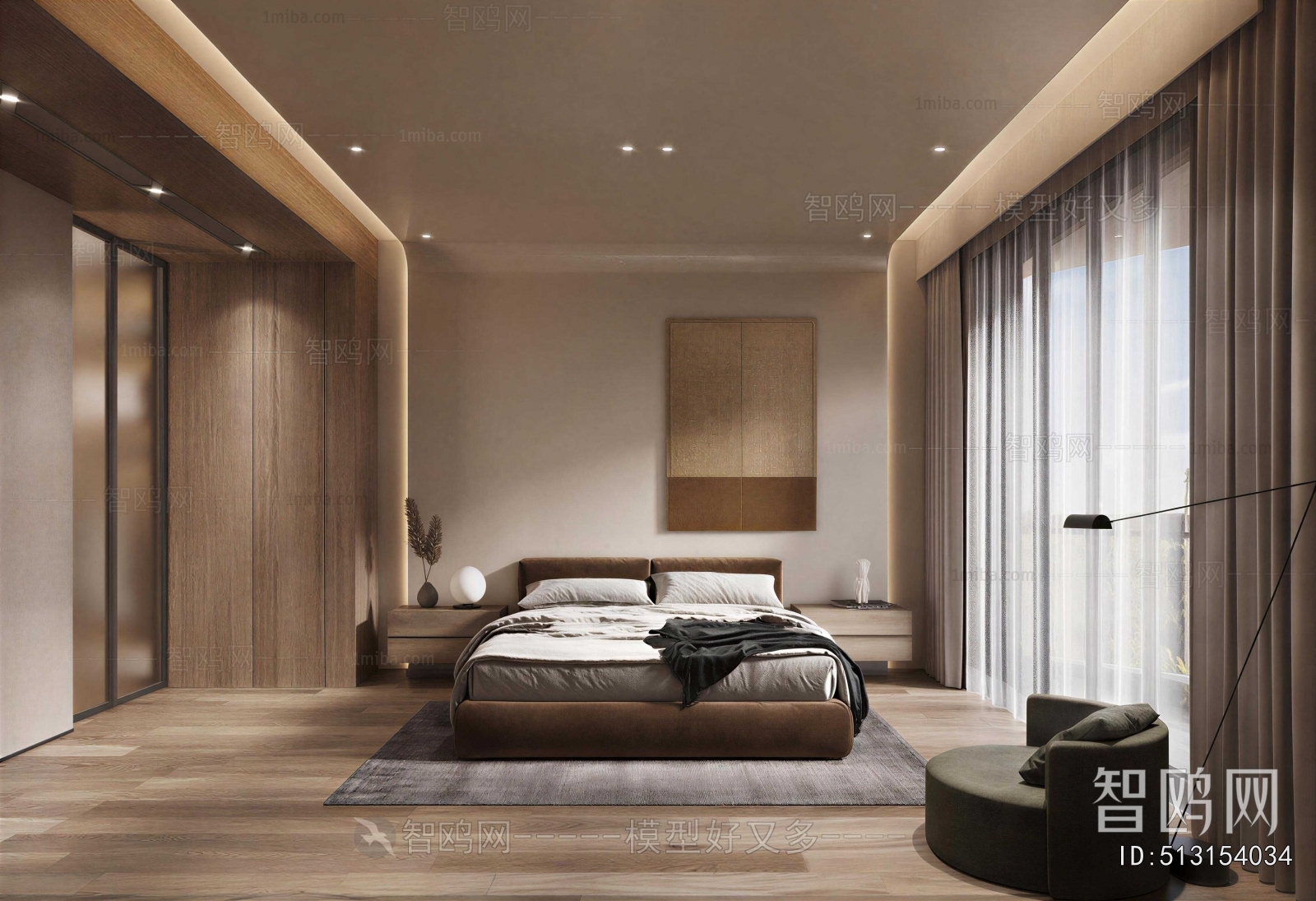 Wabi-sabi Style Bedroom