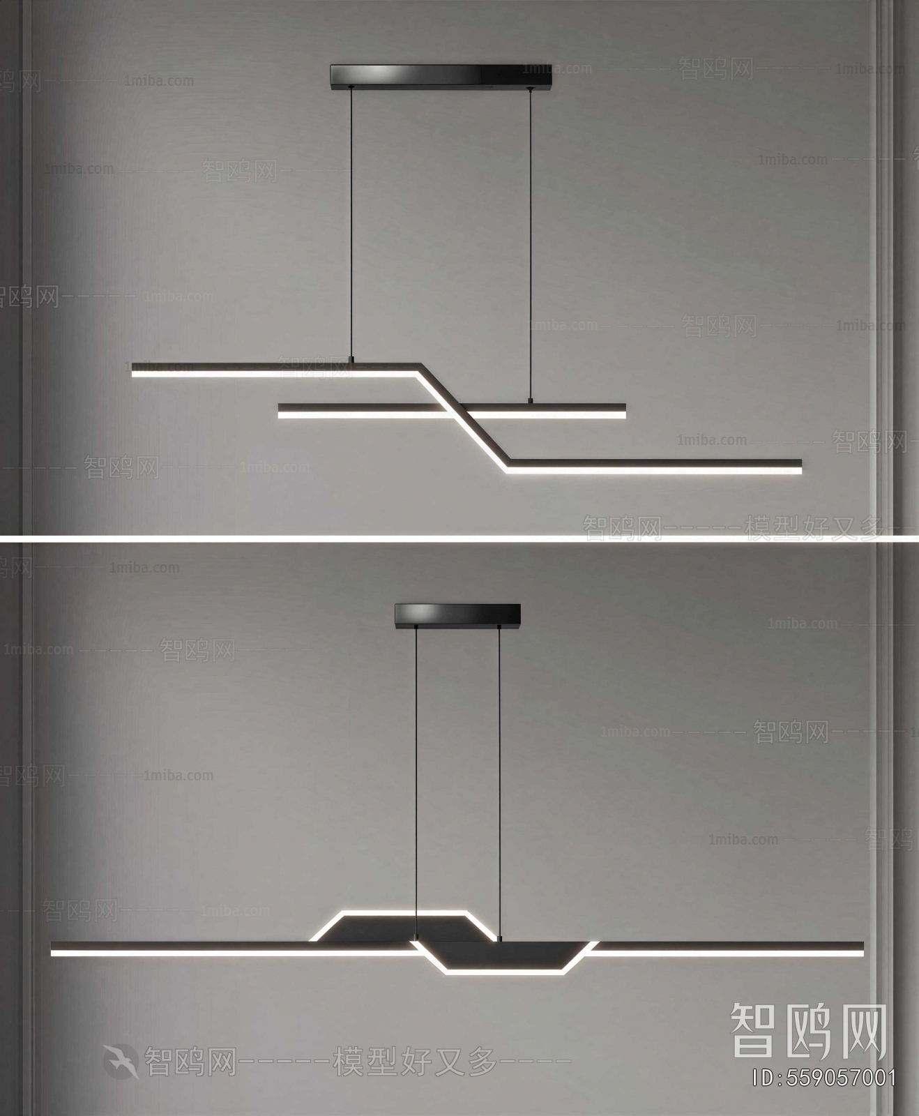Modern Long Chandelier