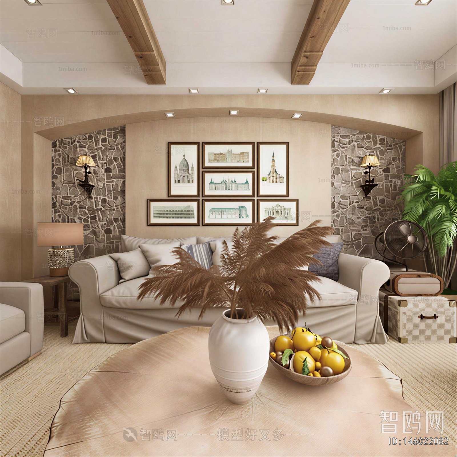 American Style A Living Room