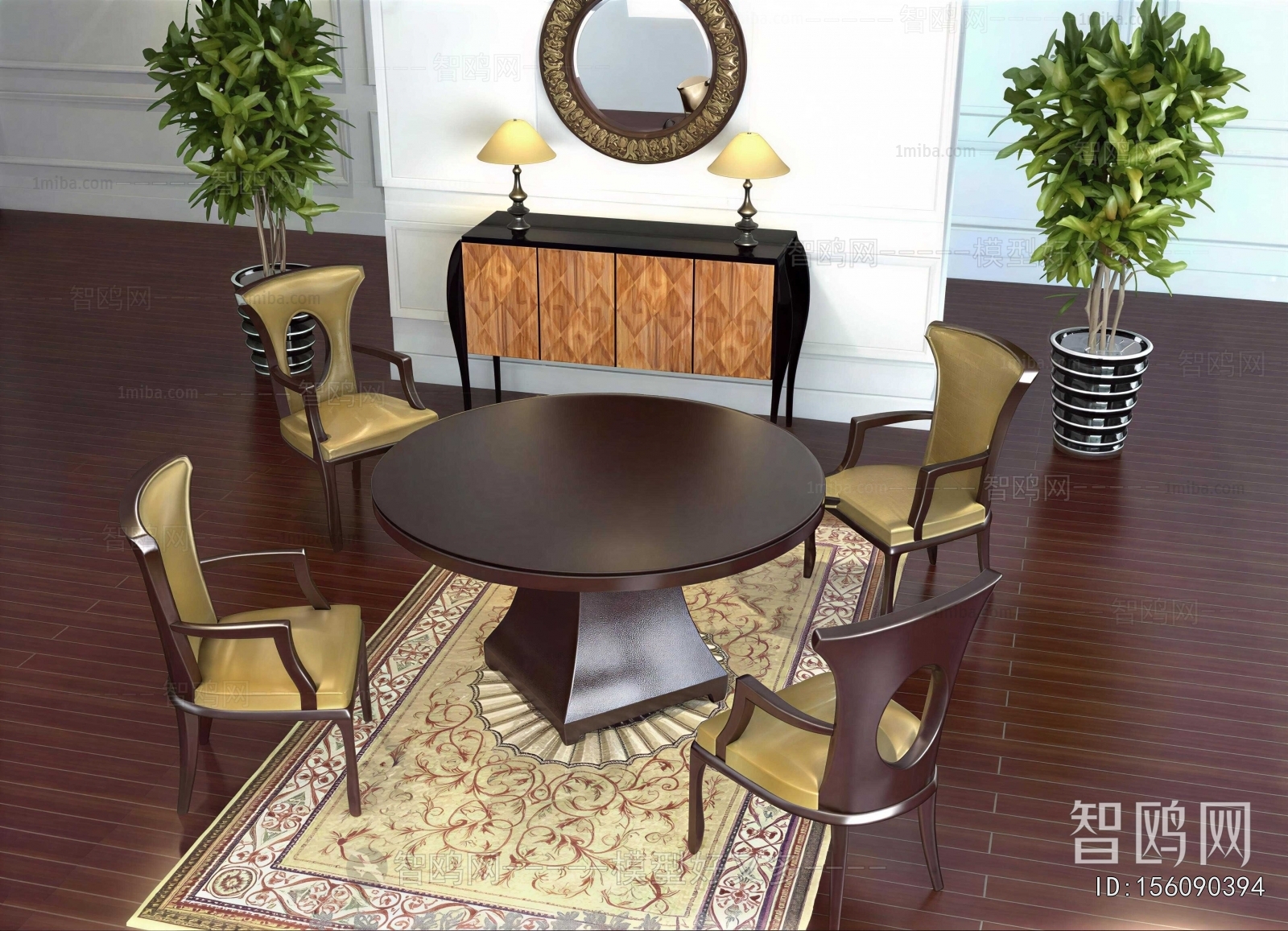 New Classical Style Dining Table And Chairs