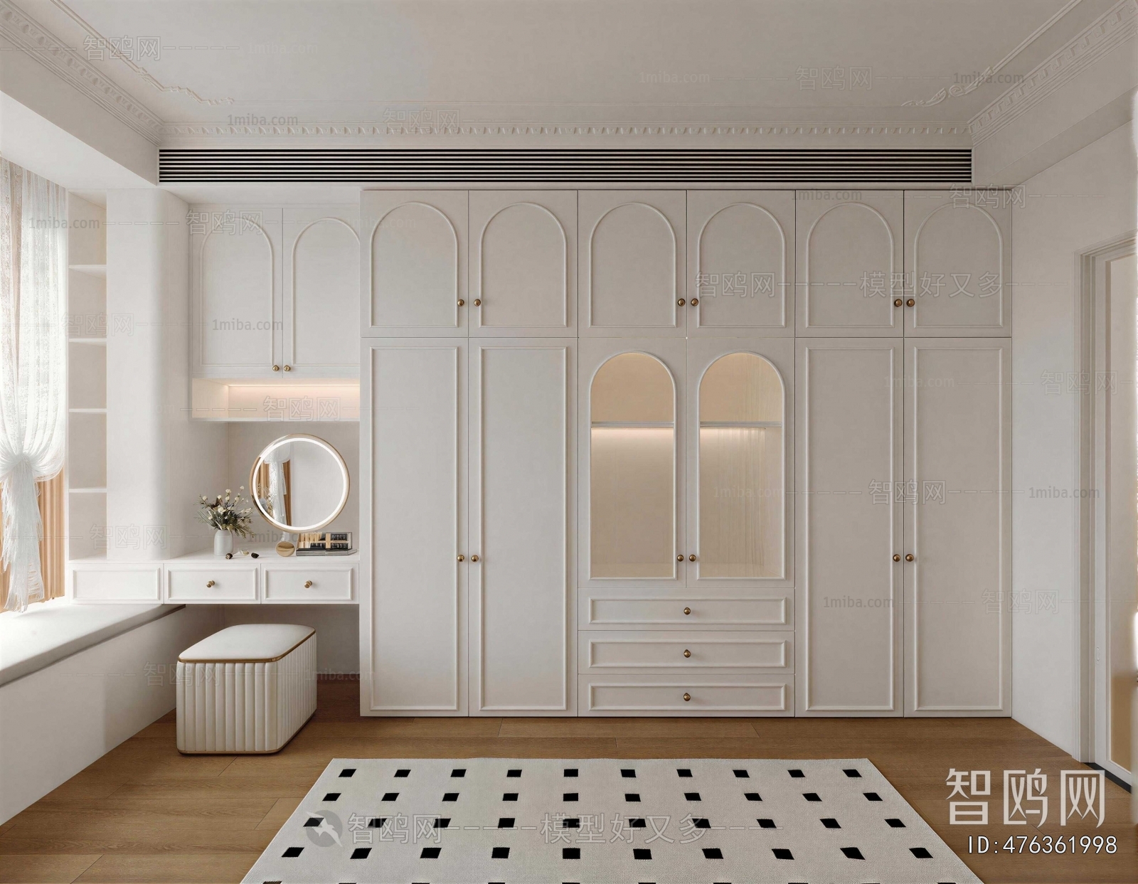 French Style Clothes Storage Area