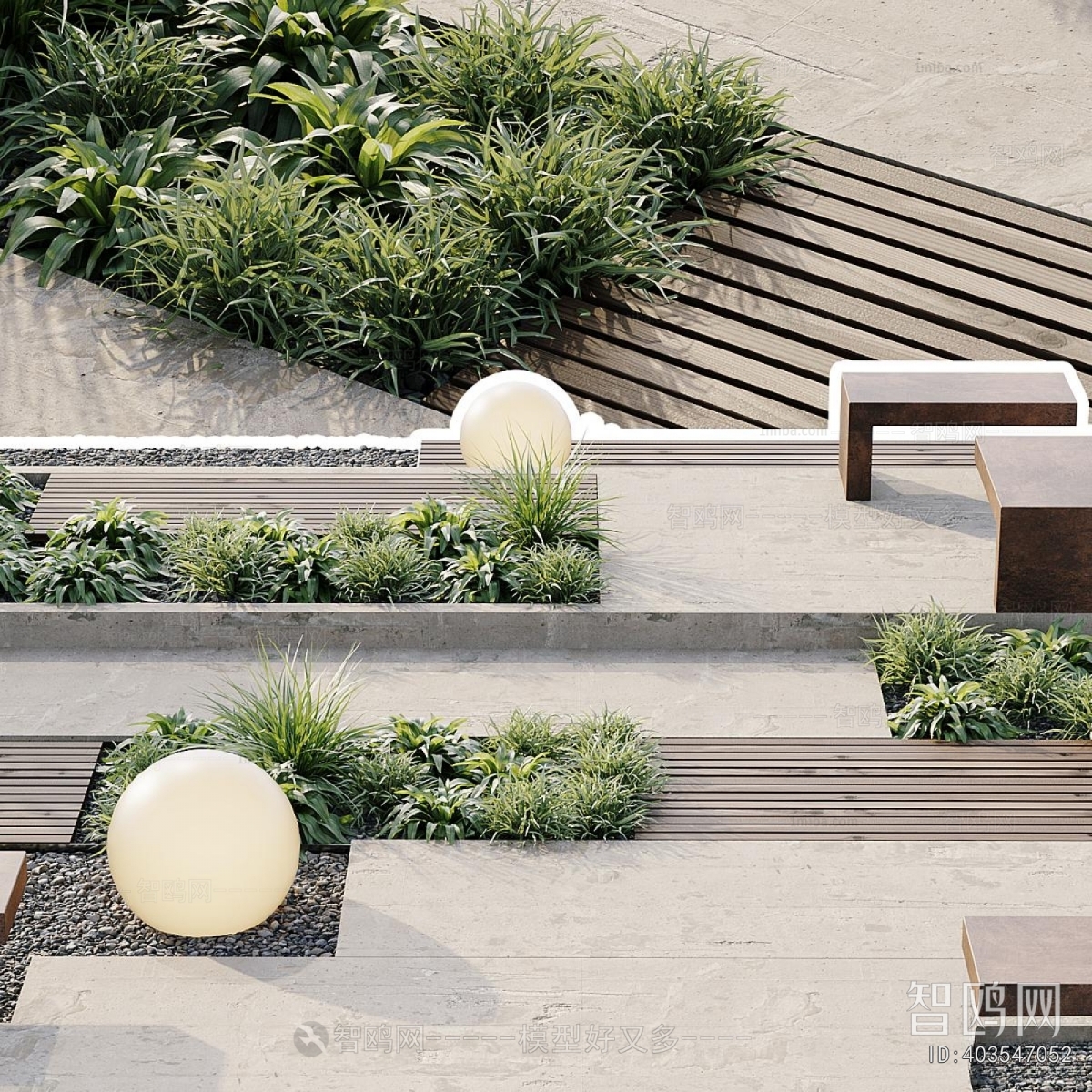 Modern Courtyard/landscape