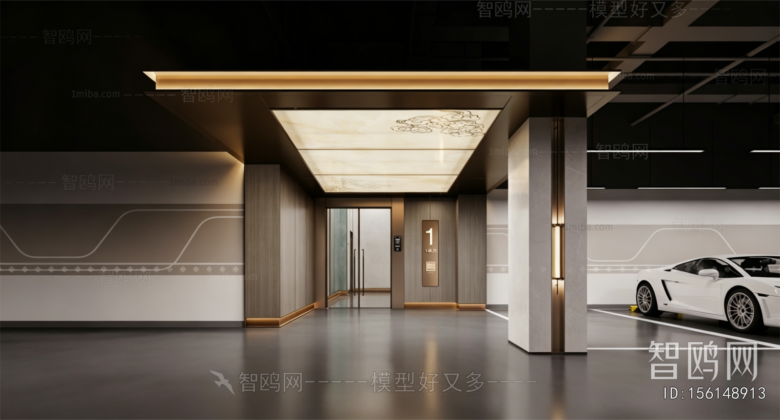 New Chinese Style Underground Parking Lot