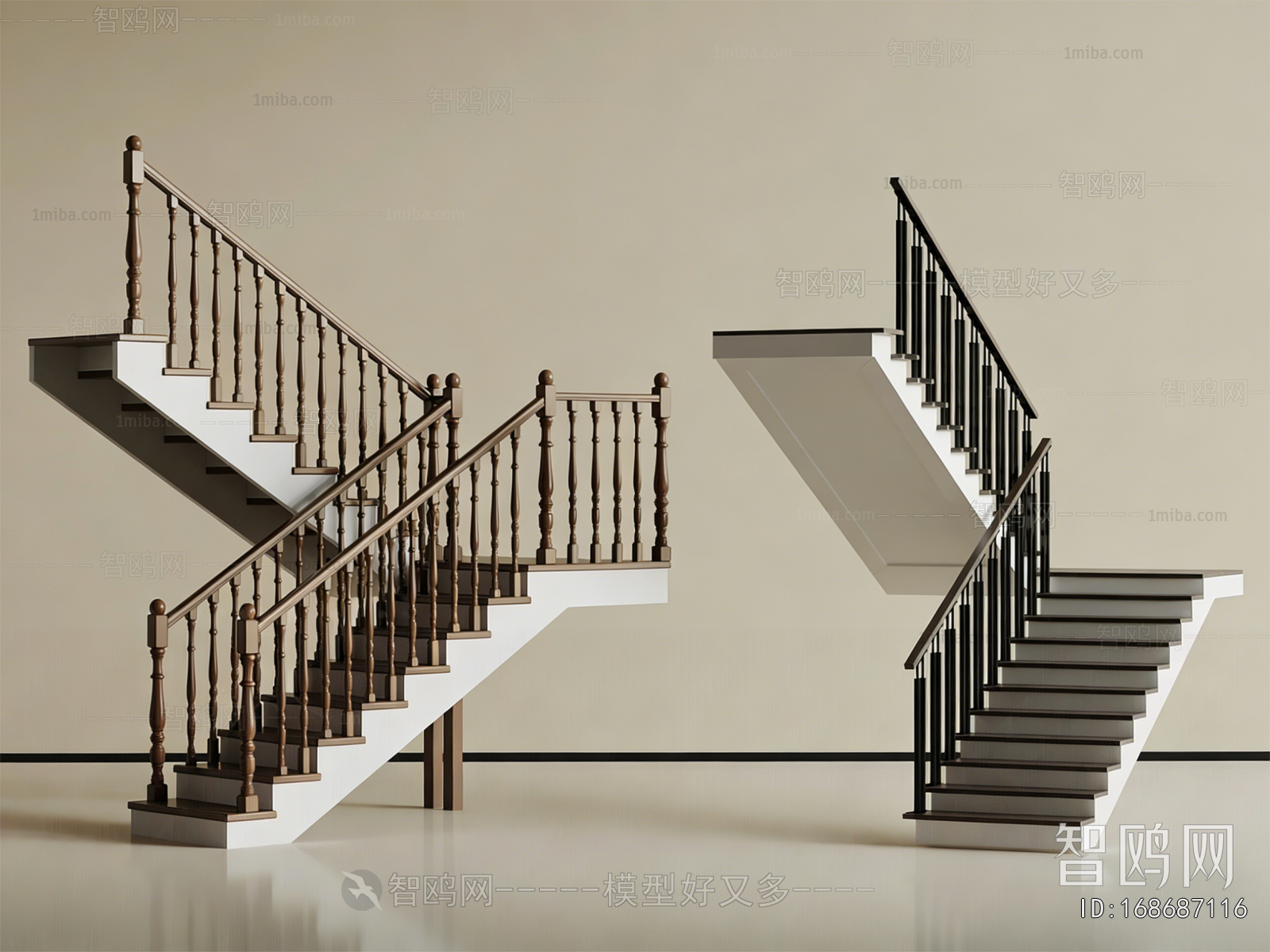 Simple European Style Staircase