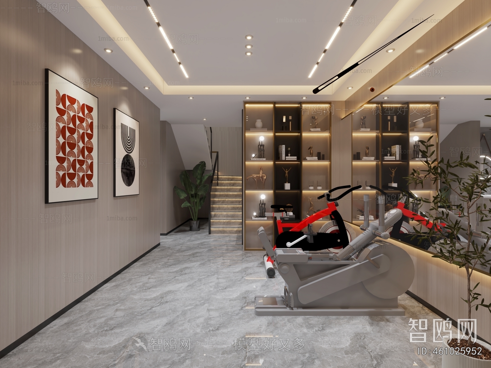 Modern Home Fitness Room