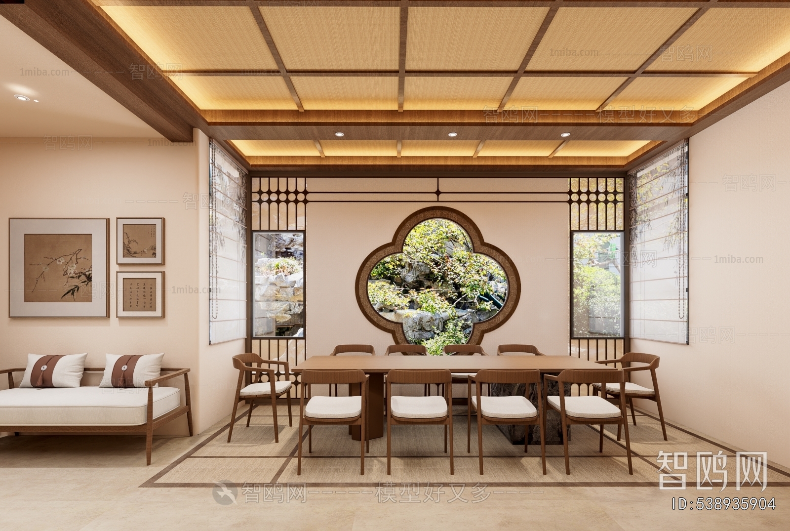 New Chinese Style Dining Room