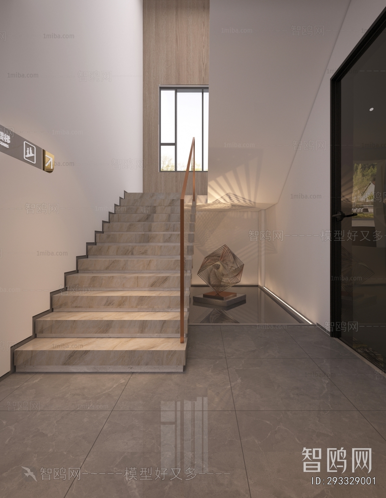 New Chinese Style Office Aisle