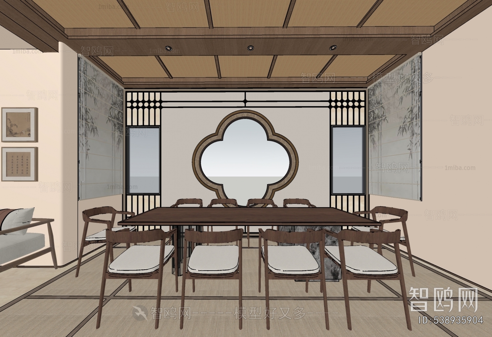 New Chinese Style Dining Room