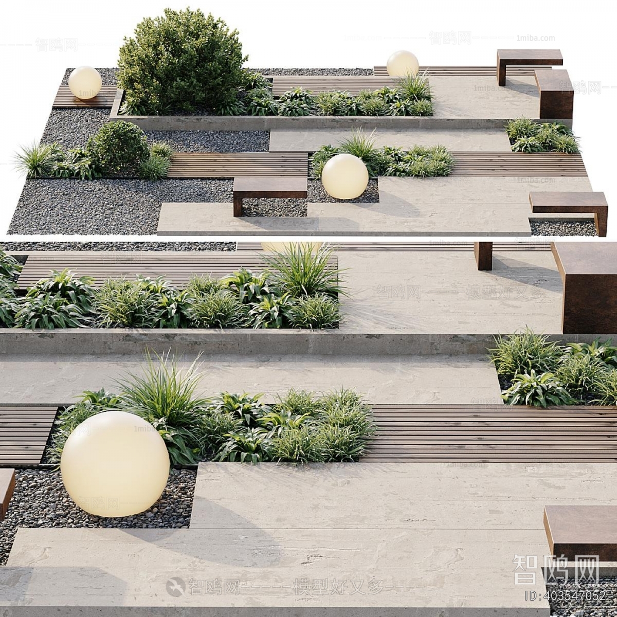 Modern Courtyard/landscape