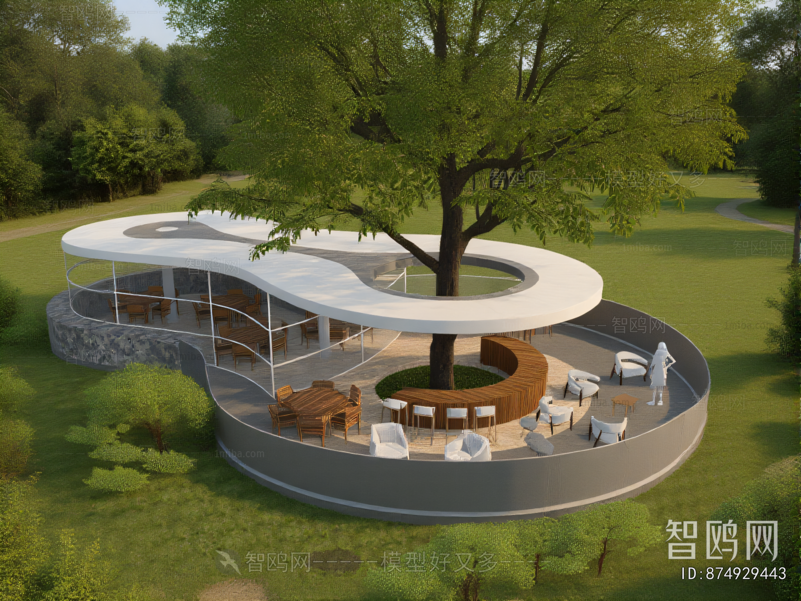Modern Park Landscape