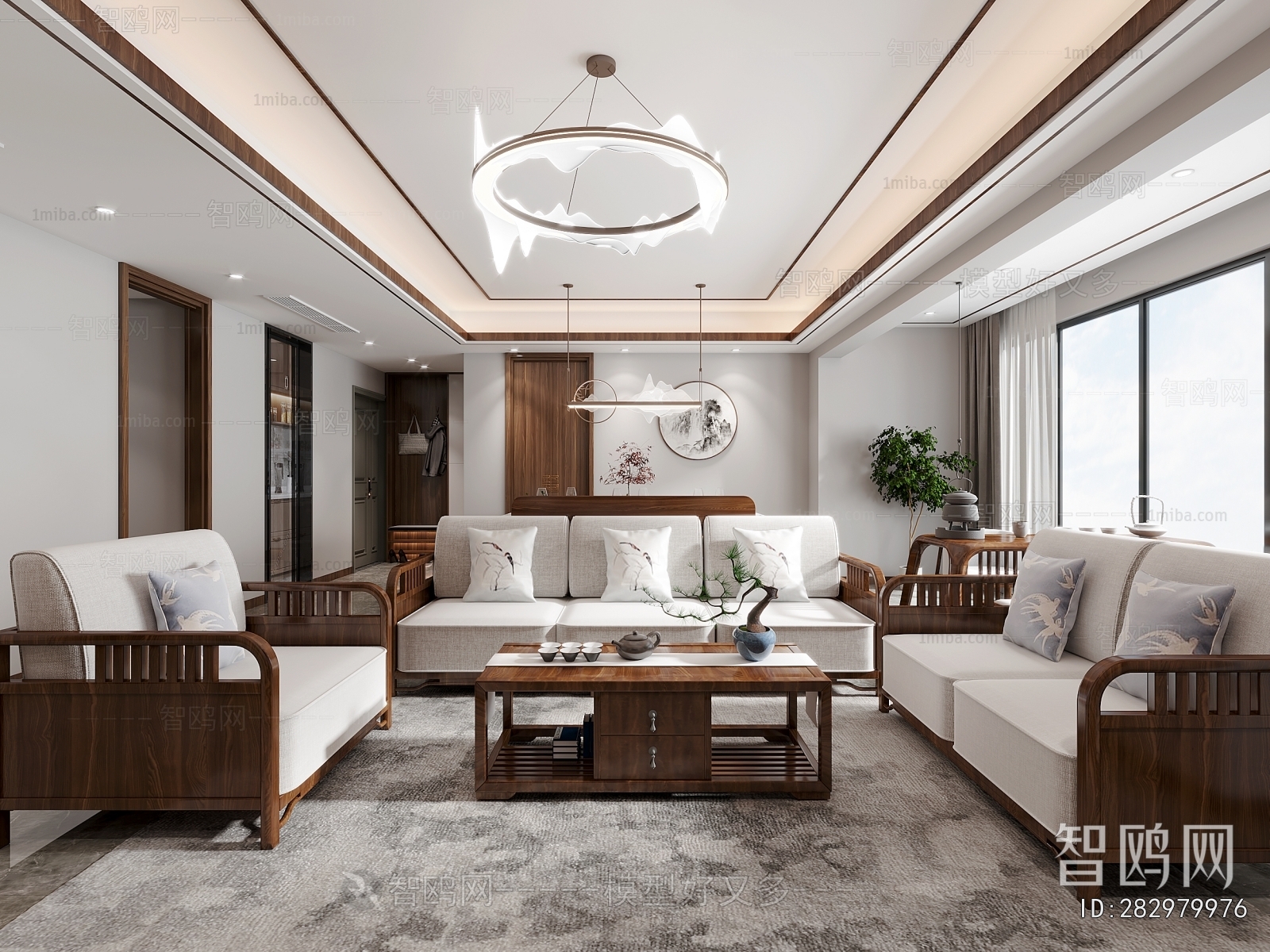New Chinese Style A Living Room