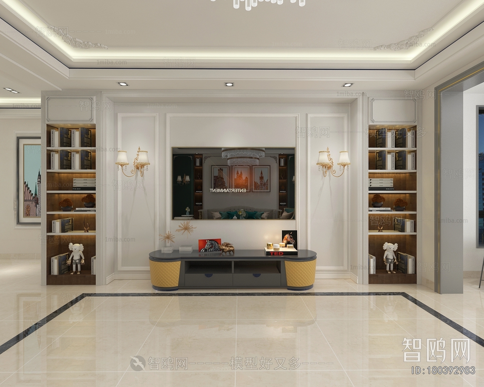 Simple European Style A Living Room
